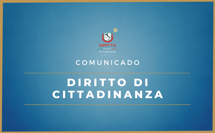 Comunicado – A Diritto di Cittadinanza não possui vínculo com “agentes autônomos”